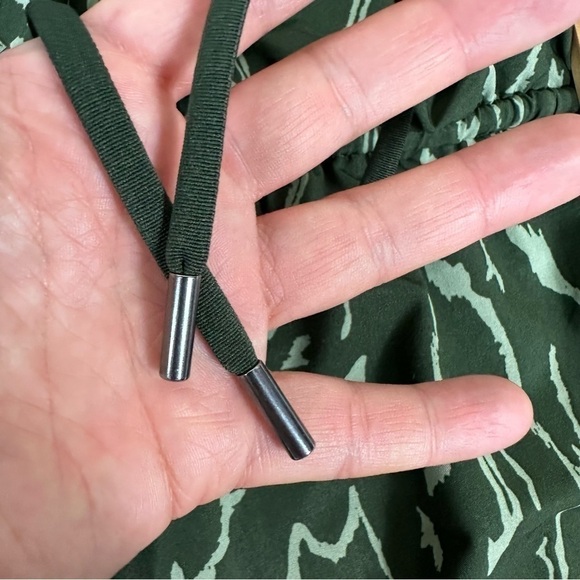 Athleta Sz XS Olive Geometric Rincon Printed Mini Dress - Picture 11 of 15